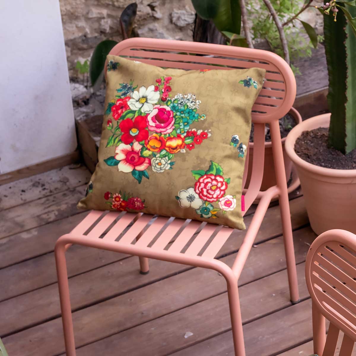 Housse De Coussin Extérieur Hanami Doré
