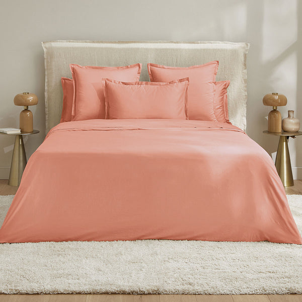 Plain Satin - Duvet Cover - Rust