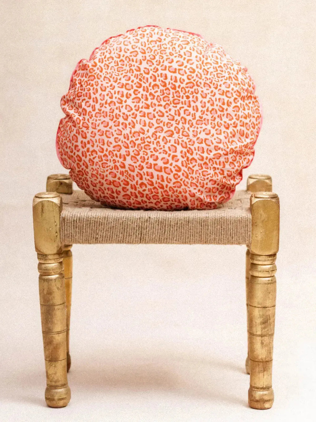 Léopard Bonbon - Cuscino Rotondo