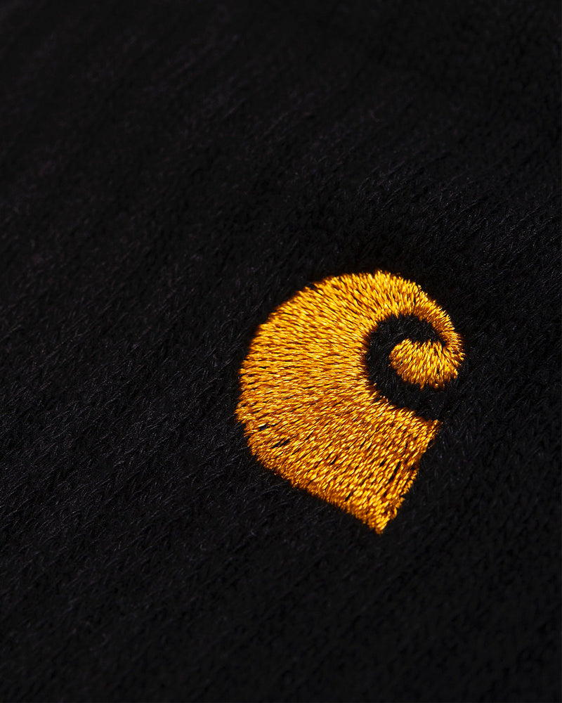 Carhartt Wip - Calcetines Chase - Negro/Oro