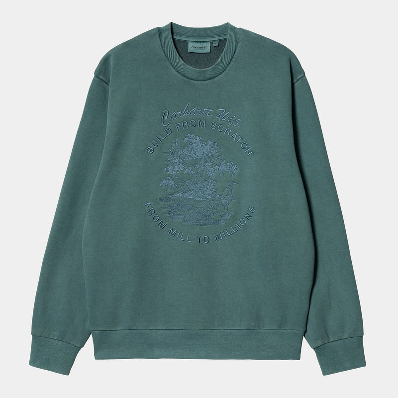Sweat Bayou Botanic - Vert - Homme
