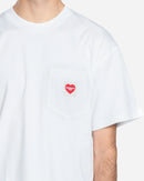 Carhartt Wip - Camiseta Pocket Heart - Blanco/Rojo
