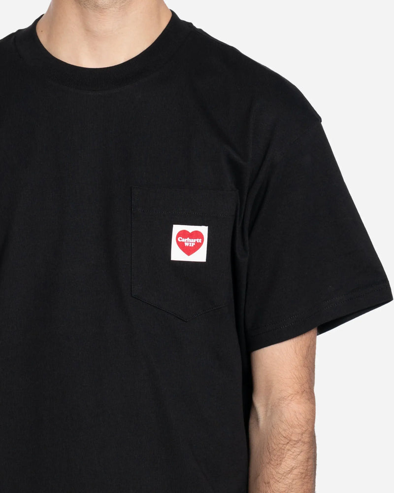 Carhartt Wip - Camiseta Pocket Heart - Blanco/Rojo
