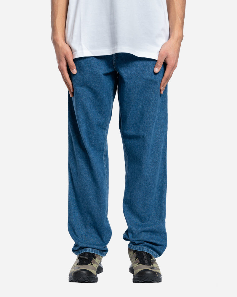 Carhartt Wip - Pantalones hasta la rodilla - Negro, Lavado a la piedra