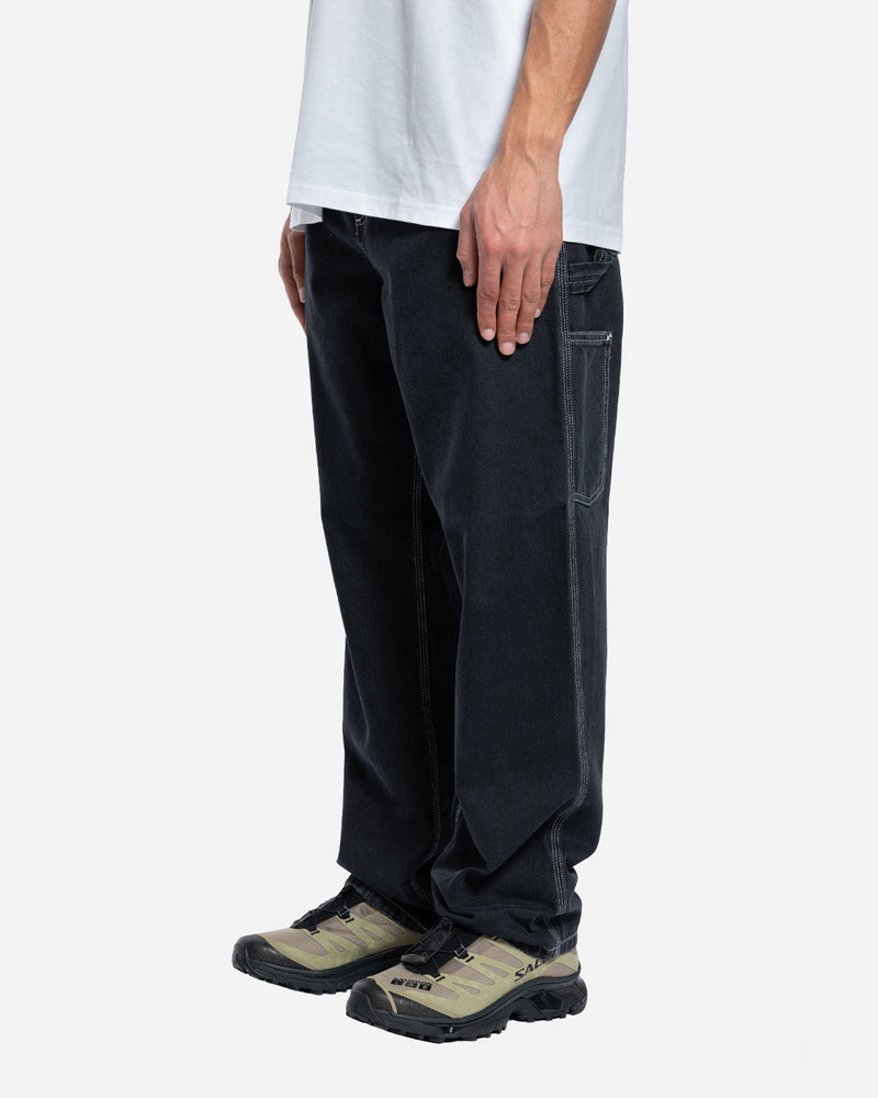 Carhartt Wip - Pantalones hasta la rodilla - Negro, Lavado a la piedra