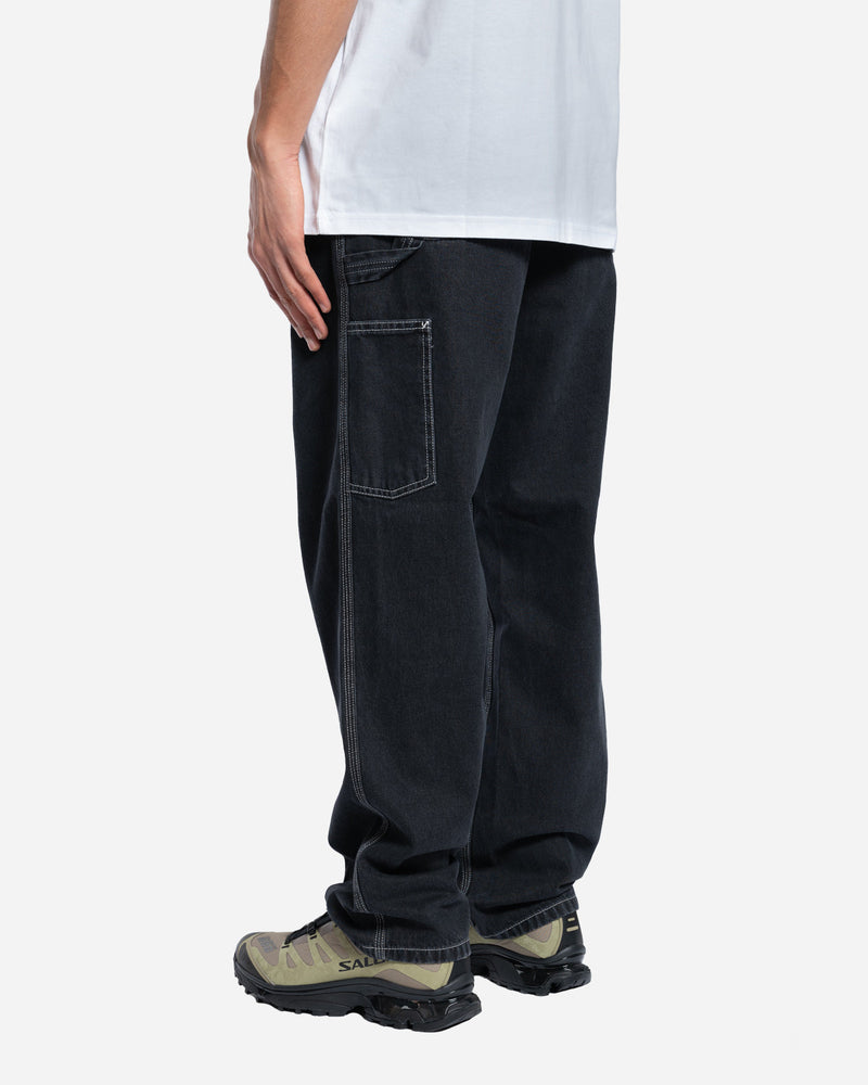 Carhartt Wip - Pantalones hasta la rodilla - Negro, Lavado a la piedra