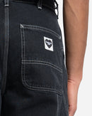 Carhartt Wip - Pantalones hasta la rodilla - Negro, Lavado a la piedra
