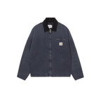 Carhartt Wip Corduroy-Collar Quilted Jacket - Bleu