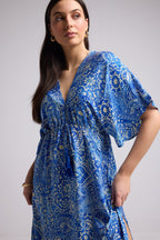 Long Dress - Ibiza - Blue Yellow