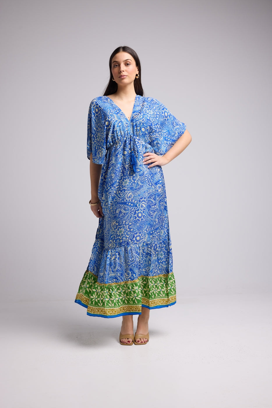 Long Dress - Ibiza - Blue Yellow
