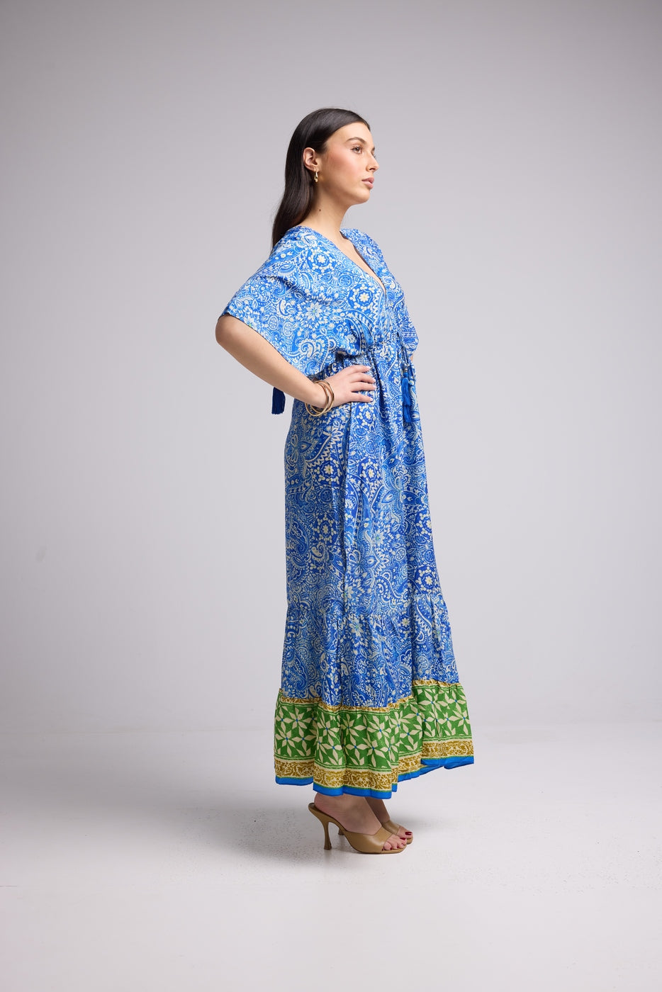 Long Dress - Ibiza - Blue Yellow