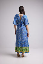 Vestido Largo - Ibiza - Azul Amarillo