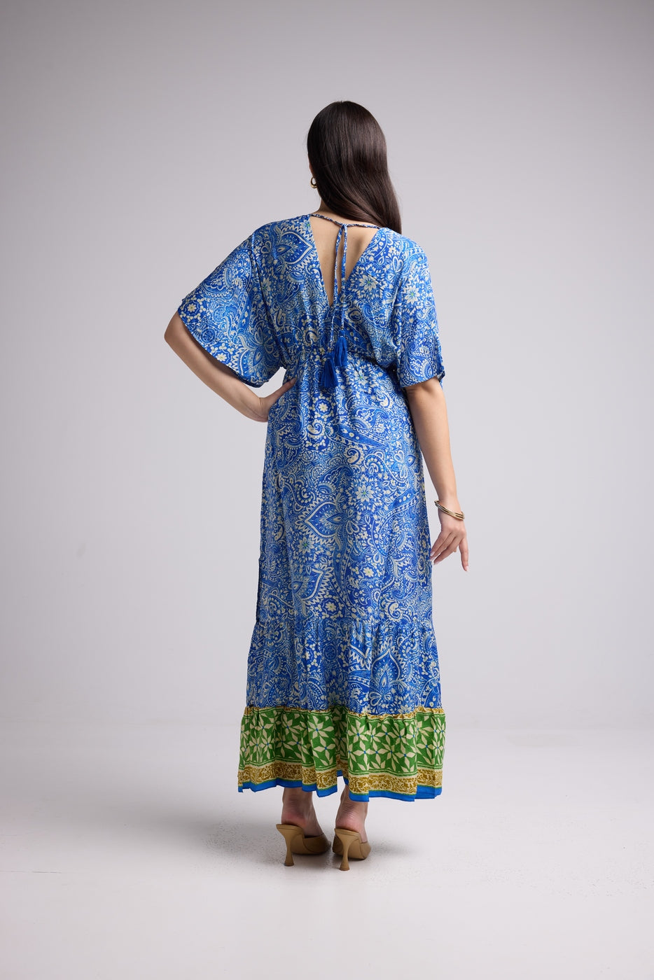 Vestido Largo - Ibiza - Azul Amarillo