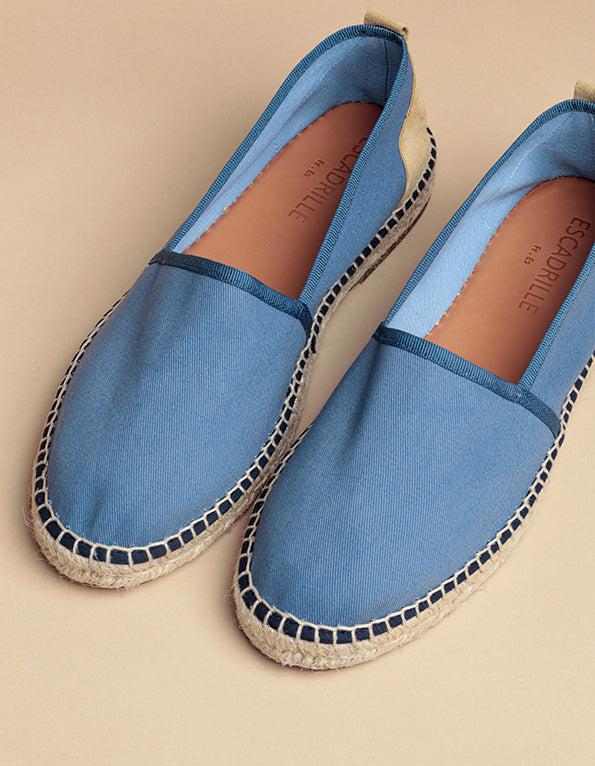 Espadrilles Ilbarritz - Toile Jean - Homme