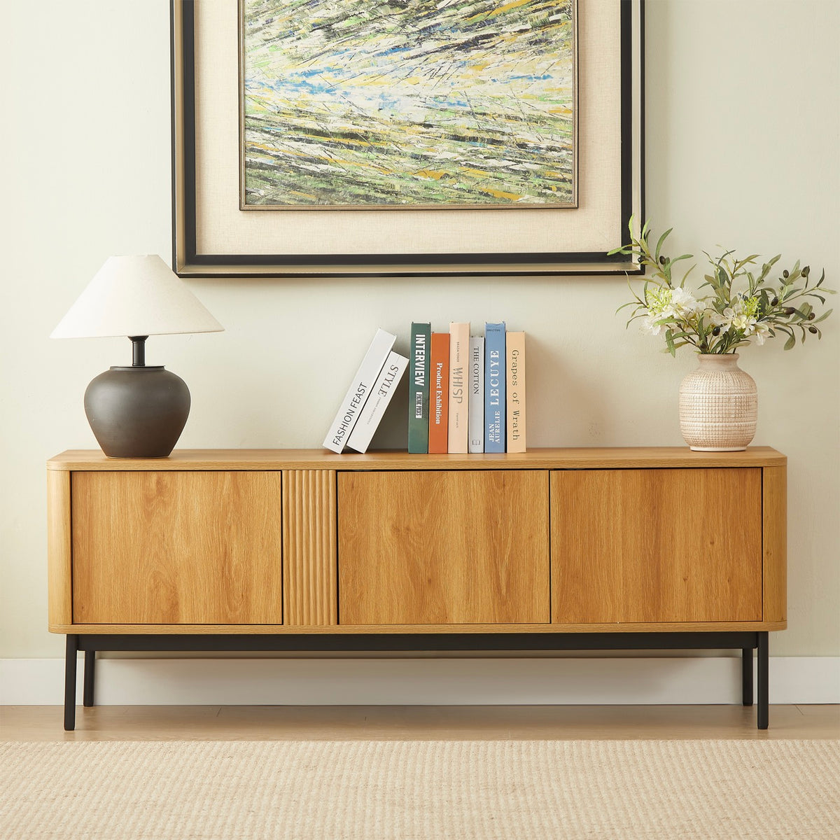 Ica - Mueble de TV - Efecto roble