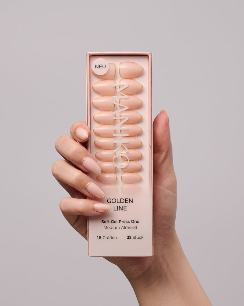 Golden Line (Moyen, Amande) - Press Ons