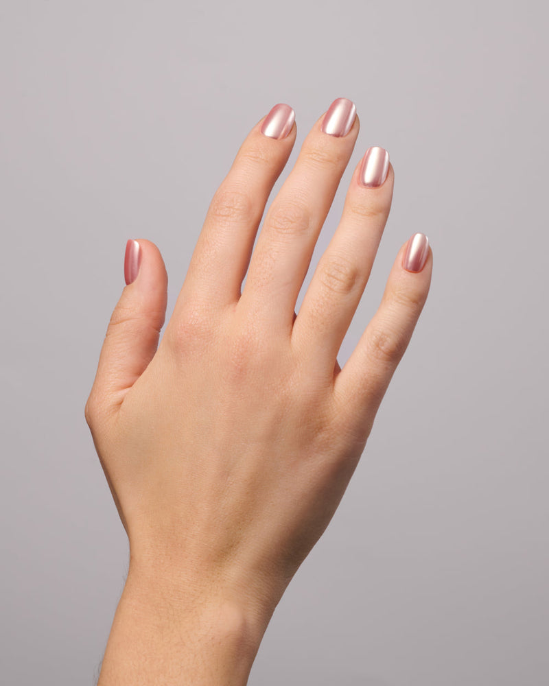 Peach Mirror (Court, Carré) - Press Ons
