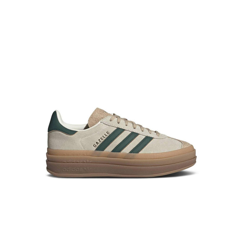 Adidas Gazelle Bold Cream White Collegiate Green (W) - Beige