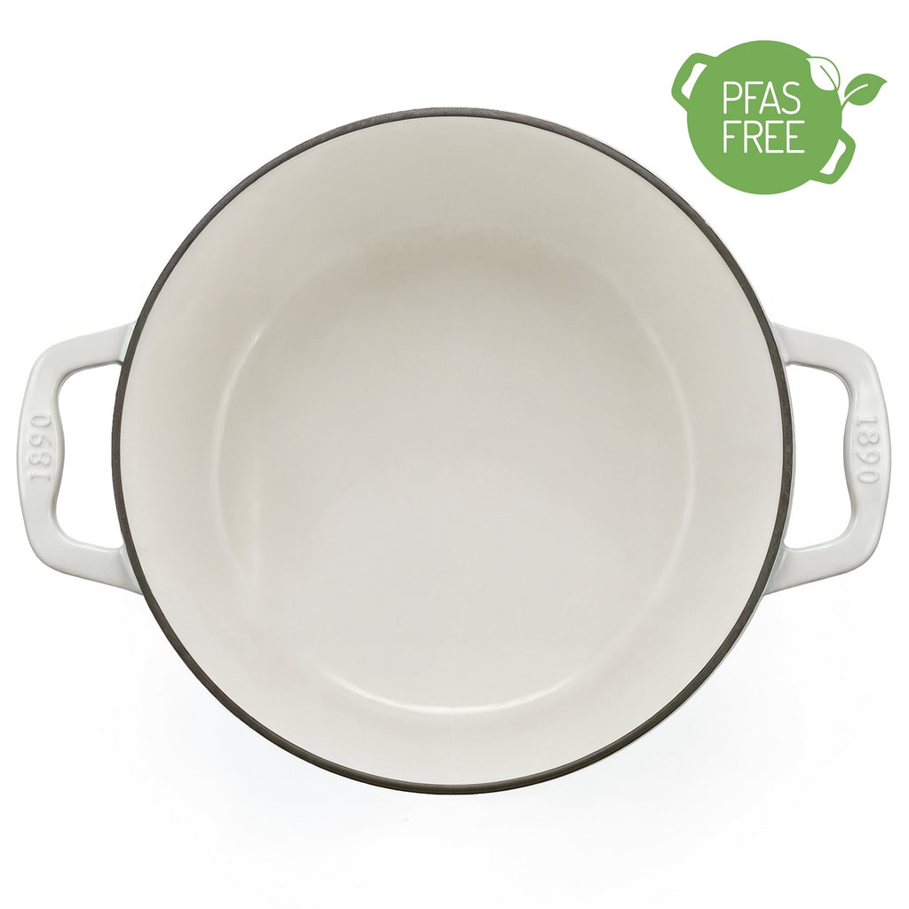 Round Casserole Dish - Cream