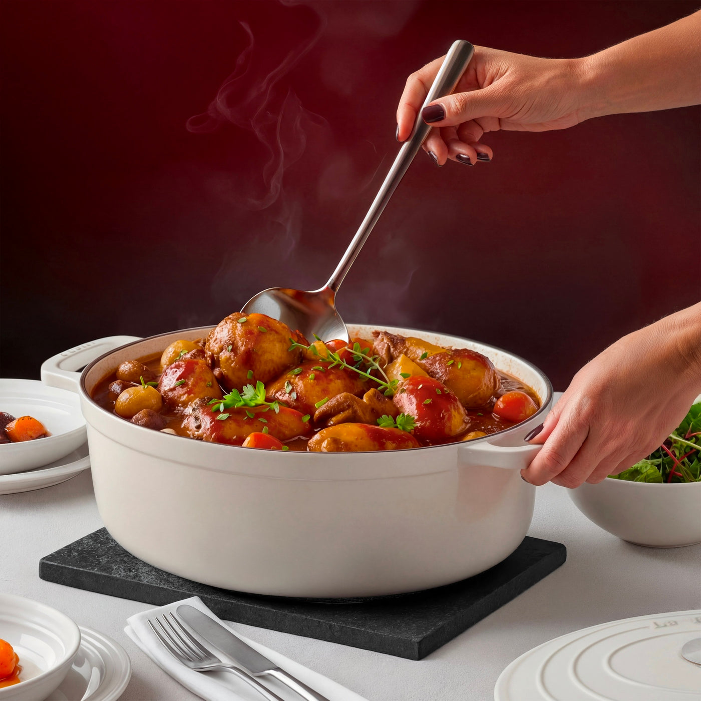 Oval Casserole Dish - Cream