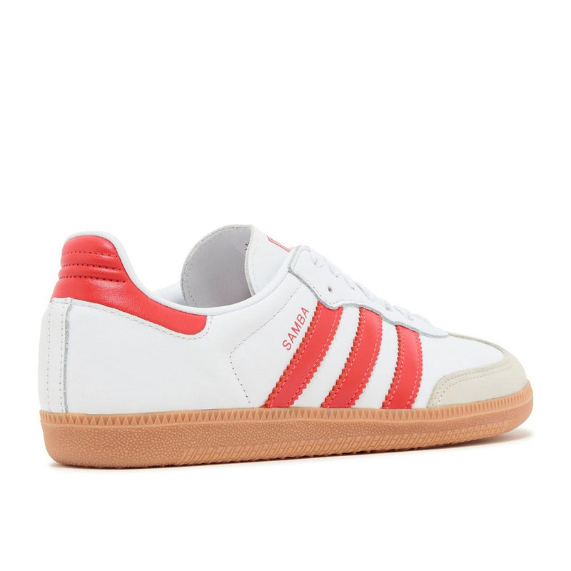 Adidas Samba Og White Solar Red Gum (W) - Blanc