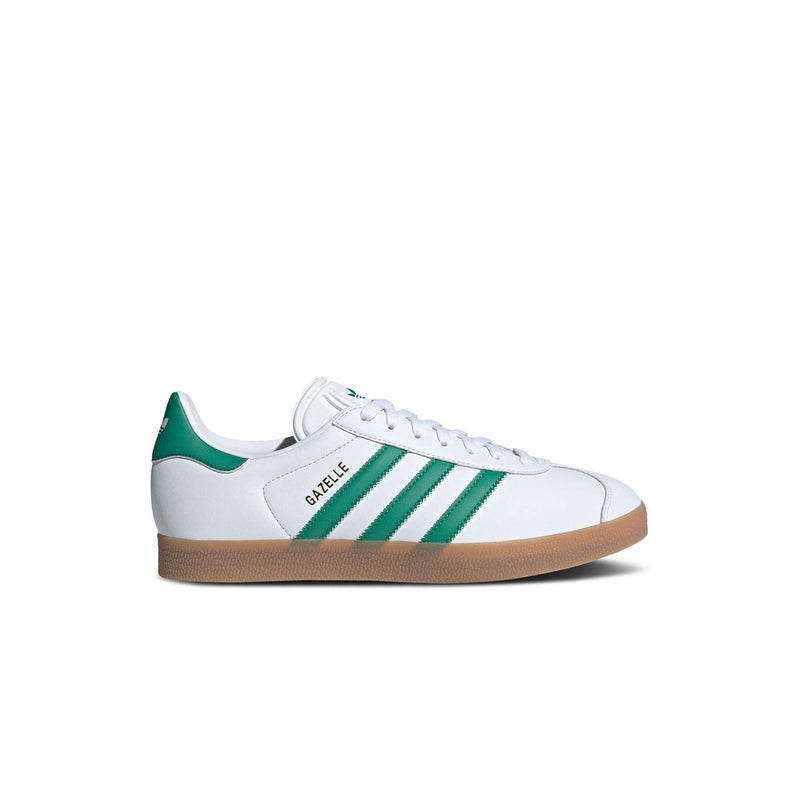 Adidas Gazelle White Bold Green Gum - Blanc