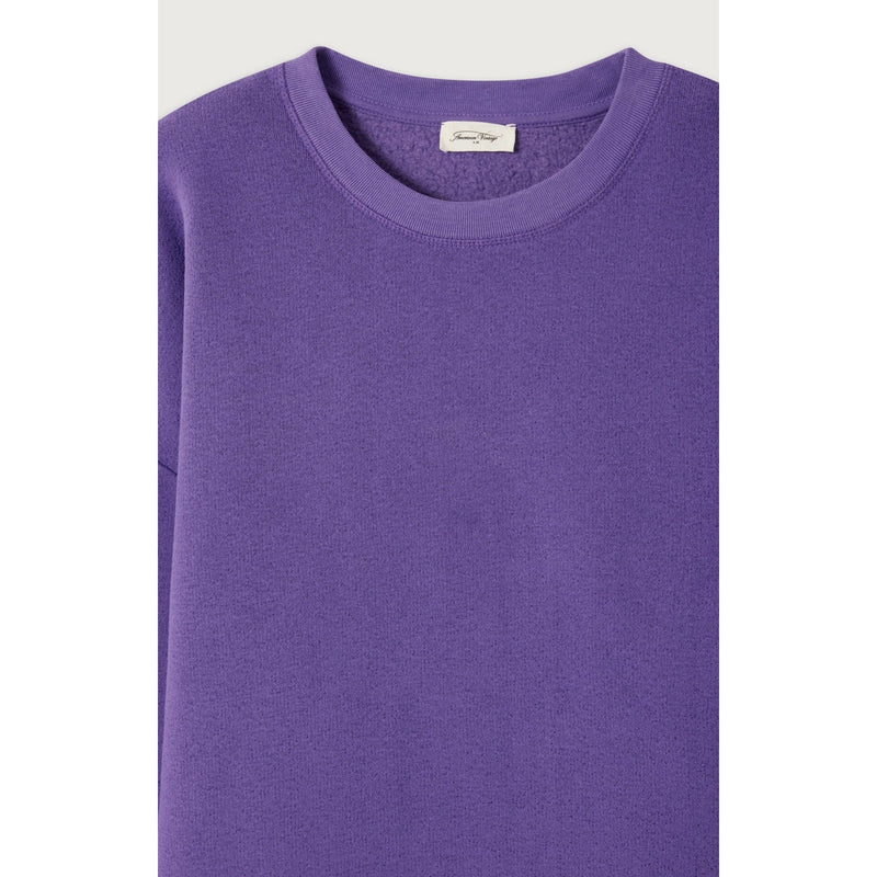 Sudadera con cuello redondo - Morado - Mujer