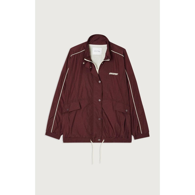 Mid-Long Loose Zipped Jacket - Syrah - Women