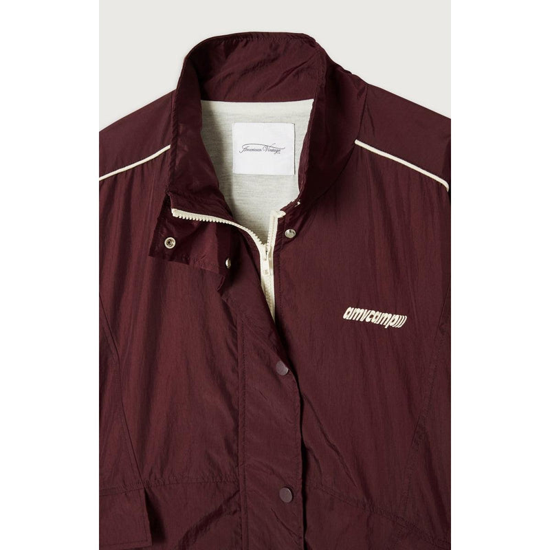Mid-Long Loose Zipped Jacket - Syrah - Women
