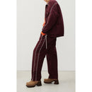Mid-Long Loose Zipped Jacket - Syrah - Women