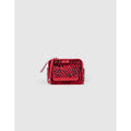IKKS - Bolso Boxy The Lover Efecto Pony Cebra Negro Y Rojo - Bermellón