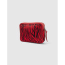 IKKS - Black And Red Zebra Pony Effect Boxy The Lover Bag - Vermilion