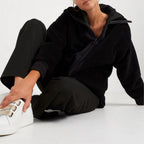 IKKS - Chaqueta Negra Sherpa Con Cuello Camionero Y Capucha I.Code - Negro