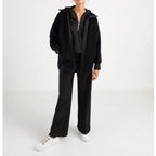 IKKS - Chaqueta Negra Sherpa Con Cuello Camionero Y Capucha I.Code - Negro