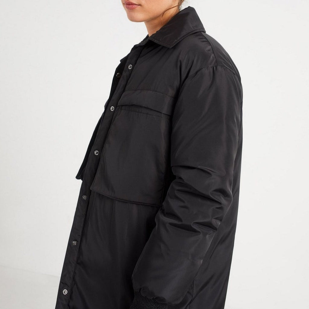 IKKS - Plumífero Largo Negro Con Maxi Bolsillos I.Code - Negro