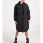 IKKS - Plumífero Largo Negro Con Maxi Bolsillos I.Code - Negro