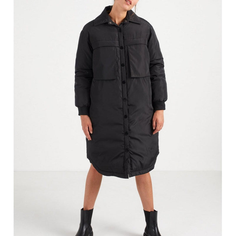 IKKS - Long Black Down Jacket With Maxi Pockets I.Code - Black