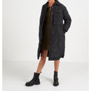 IKKS - Long Black Down Jacket With Maxi Pockets I.Code - Black