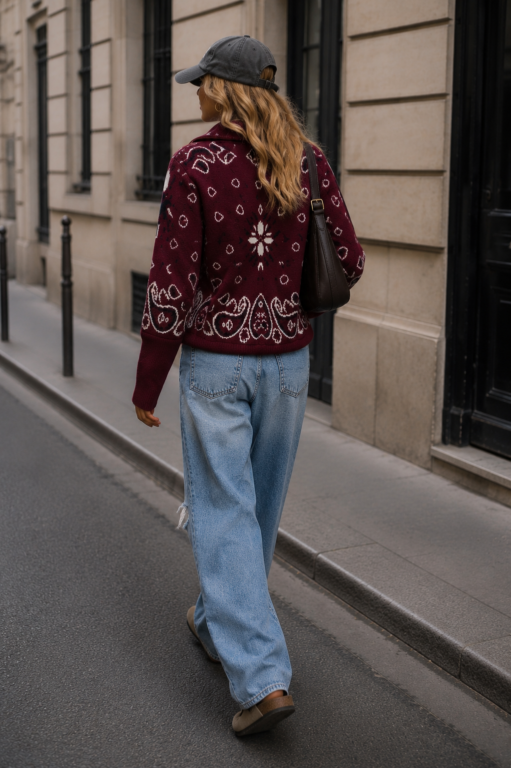 Orlando Burgundy Cardigan