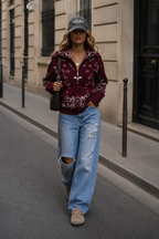 Orlando Burgundy Cardigan