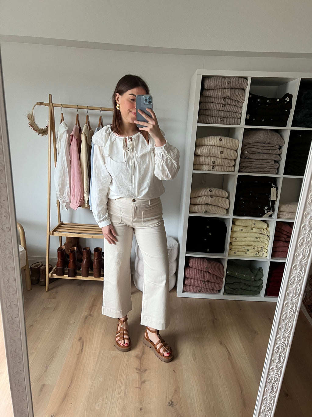 Sandalias Planas Amalia Camel