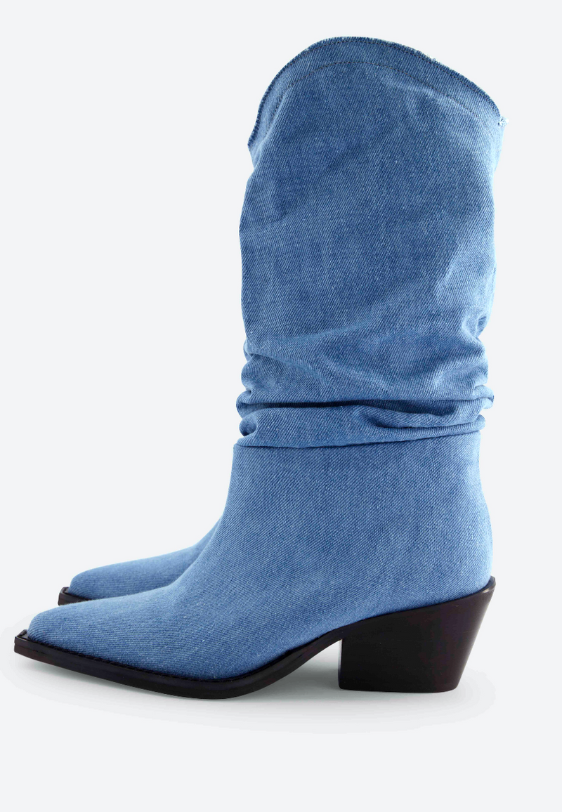 Bottes En Jean Bleu