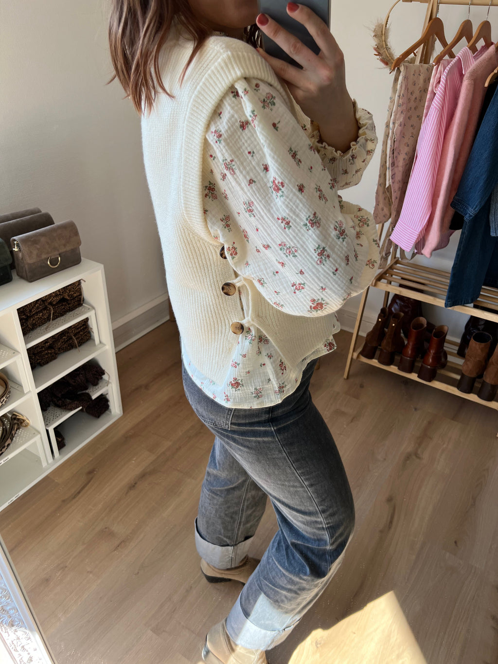 Pull Sans Manches Isaure - Écru