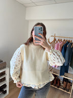 Pull Sans Manches Isaure - Écru