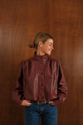 Chaqueta de piel sintética Iris Ladrillo