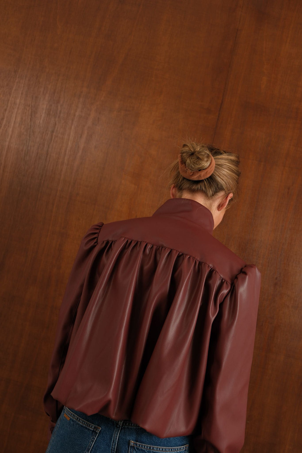 Chaqueta de piel sintética Iris Ladrillo