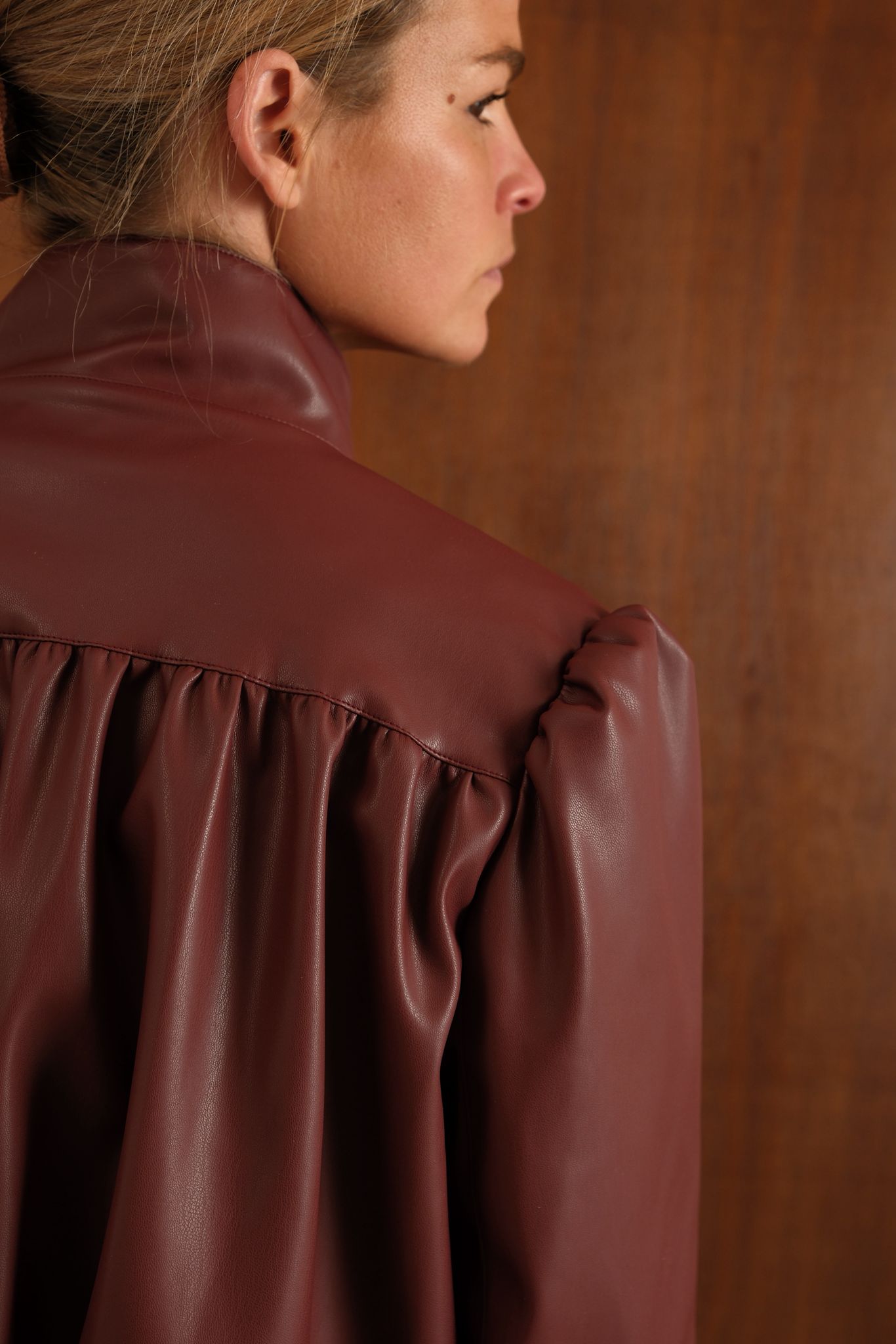 Chaqueta de piel sintética Iris Ladrillo