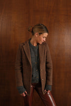 Blazer a cuadros marrón Gaspard