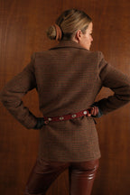 Blazer a cuadros marrón Gaspard