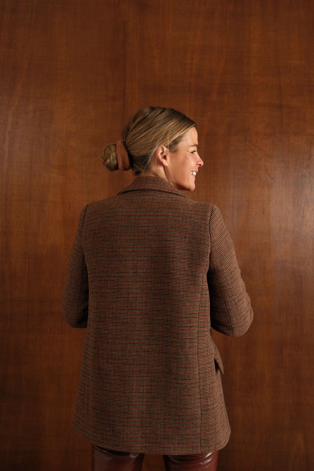 Blazer a cuadros marrón Gaspard